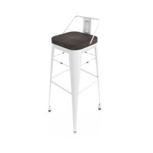 silla tipo bar madera