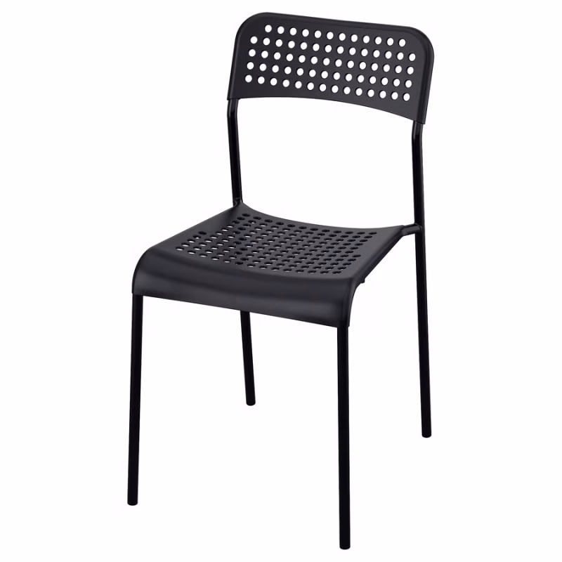 silla negra
